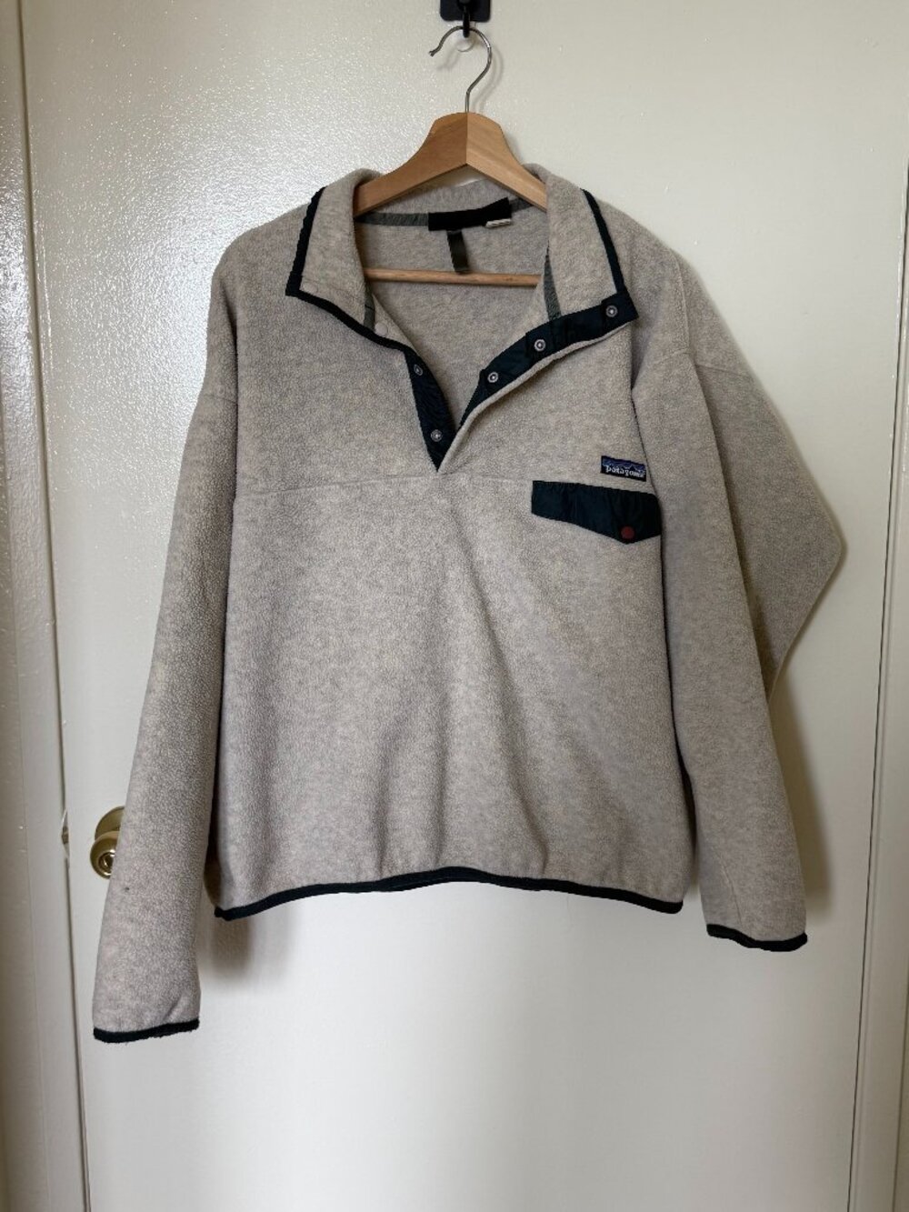 Patagonia Synchilla Snap-T Gray Quarter Zip Pullover Sweater XL